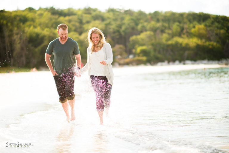 Running on Carter's Beach