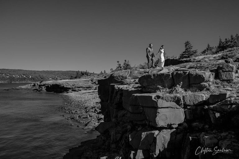 Wedding photos at Point Prim Lighthouse